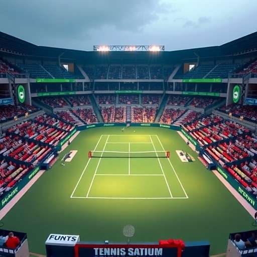 Famous Indian tennis venues in Tennis Stars of India Indian tennis stadiums in Tennis Stars of India