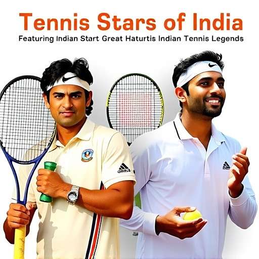 Play as famous Indian tennis players in Tennis Stars of India Tennis Stars of India featuring Indian tennis legends