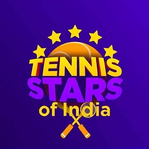 Tennis Stars of India logo with Indian flag colors Tennis Stars of India official logo